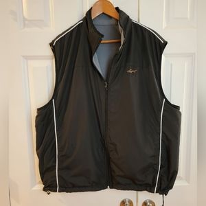 Greg Norman Black Gray‎ Reversible Golf Vest XL